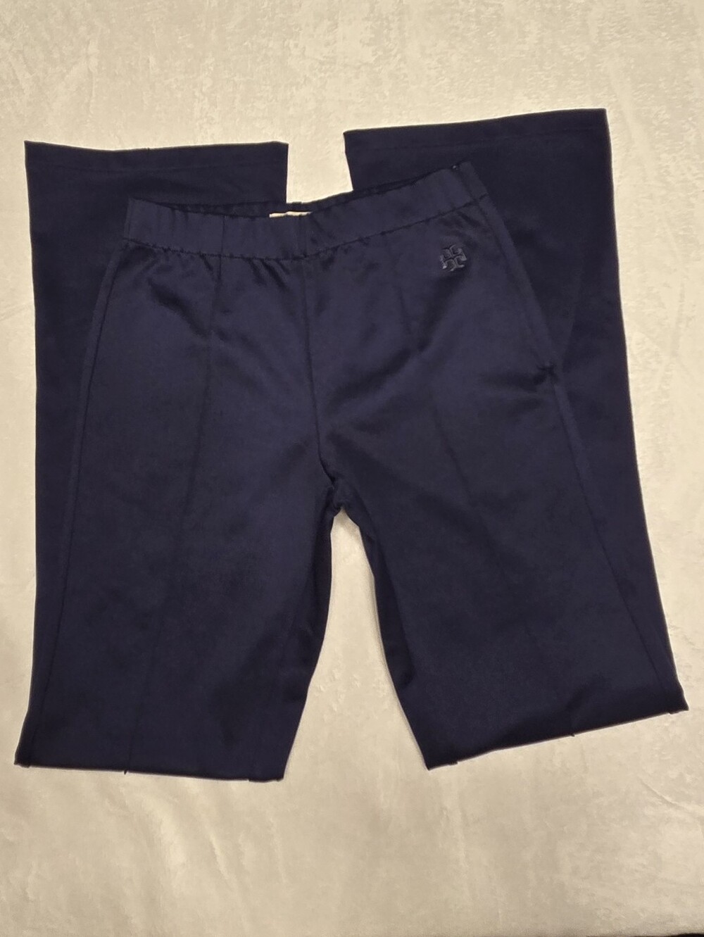 Tory Sport Double Knit Track Flare Pants Color Tory Navi  Size SP